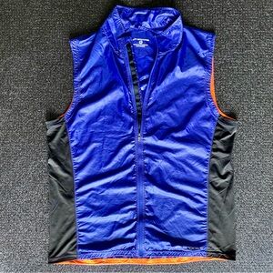 Brooks Running Vest Mens XL Lite-Shelter Tech Athletic Sleeveless Full Zip Vest